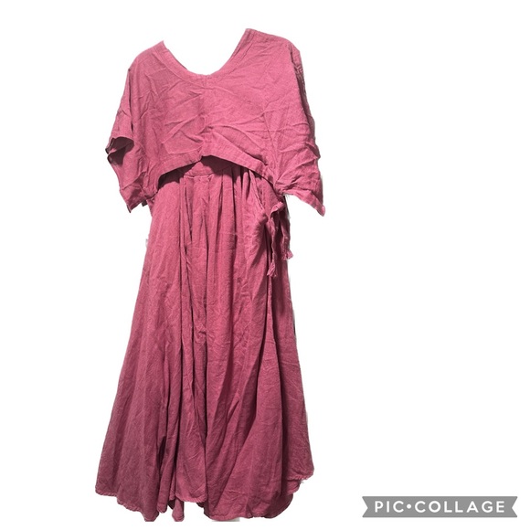 FREE PEOPLE sundown set // fuschia color // size xsmall - Picture 5 of 5